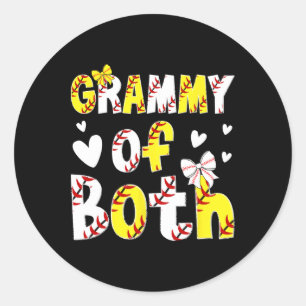 Grammy Of Both Proud Softll Sell Grammy Grandma Classic Round Sticker