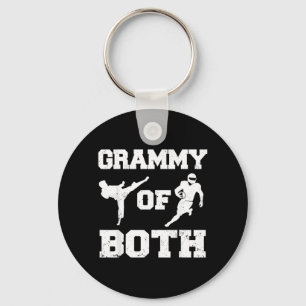 Grammy of Both Taekwondo and Football Martial Arts Key Ring