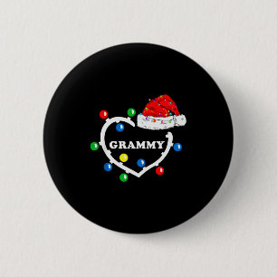 Grammy Of Family Christmas 2024 Matching Santa Elf 6 Cm Round Badge