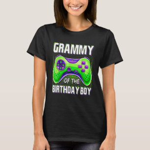 Grammy of the Birthday Boy Matching Family Video G T-Shirt