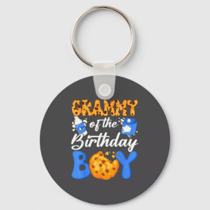 Grammy Of The Birthday Boy Milk And Cookies 1st Bi Key Ring