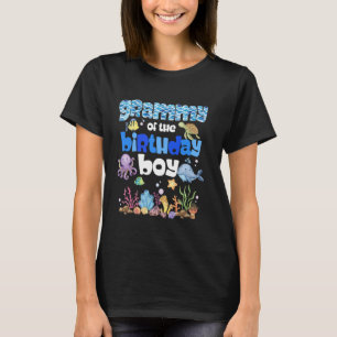 Grammy Of The Birthday Boy Sea Fish Ocean Animals T-Shirt