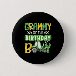 Grammy Of The Birthday Boy Tractors Farm Trucks Fa 6 Cm Round Badge