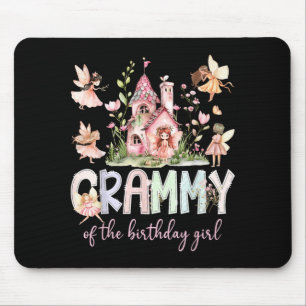 Grammy Of The Birthday Girl Fairy Magical Family Mouse Mat