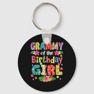 Grammy Of The Birthday Girl Hawaii Family Party Key Ring