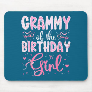 Grammy Of The Birthday Girl Matching Nk Coquette B Mouse Mat
