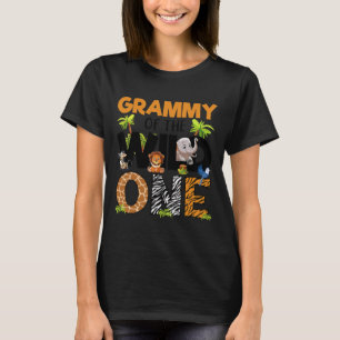 Grammy Of The Birthday Wild One Safari Boy Family T-Shirt