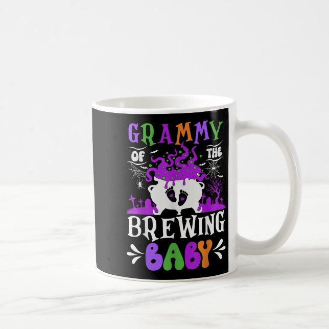 Grammy Of The Brewing Baby Grandma To Be Halloween Coffee Mug (Right)