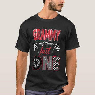 Grammy Of The Fast One Birthday 1st Race Car Famil T-Shirt