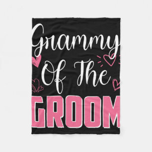 Grammy Of The Groom Family Wedding Party Husband T Fleece Blanket