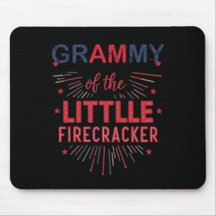 Grammy Of The Little Firecracker 4th Of July Birth Mouse Mat