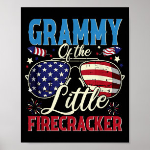 Grammy of The Little Firecracker Fourth of July Poster