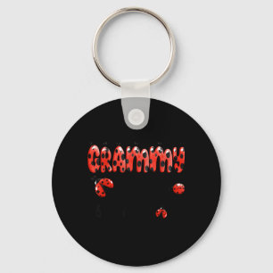 Grammy of The Little Lady Birthday Girl Ladybug Key Ring