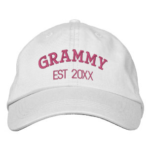 Grammy Personalized Grandmother Gift Custom Text Embroidered Hat