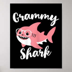 Grammy Shark Mother's Day Grandma Funny  Poster