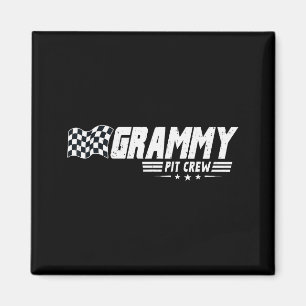 Grammy T Crew Race Car Birthday Family Racing  Magnet