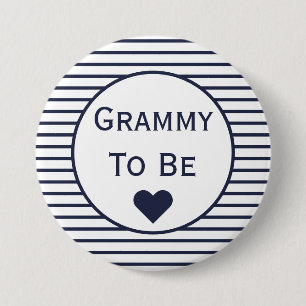 Grammy To Be Baby Shower Button