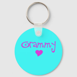 Grammy With Heart Key Ring