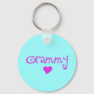 Grammy With Heart Key Ring