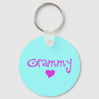 Grammy With Heart Key Ring