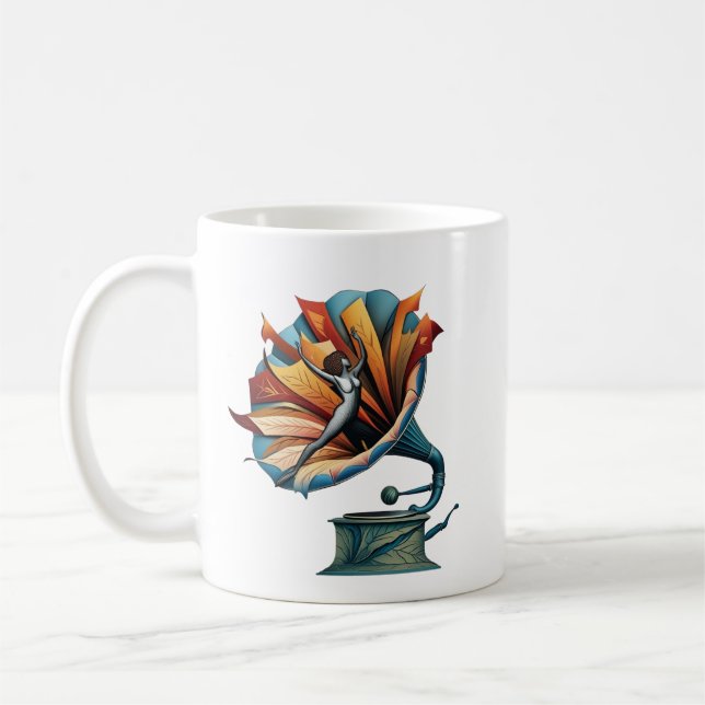 Gramophone-Dancing Through the Melody Coffee Mug (Left)
