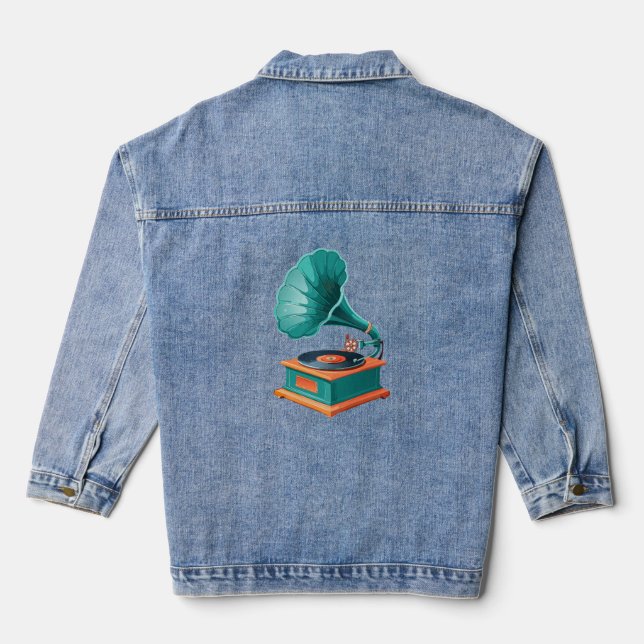 Gramophone Denim Jacket (Back)