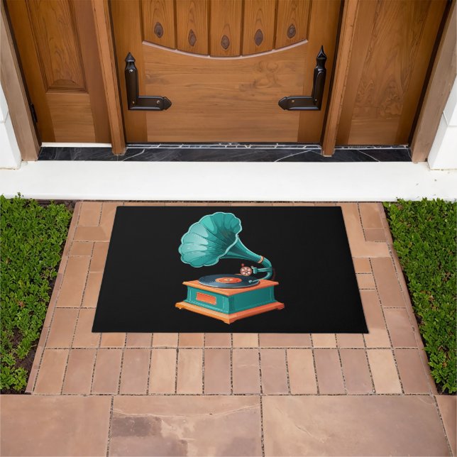 Gramophone Doormat (Outdoor)