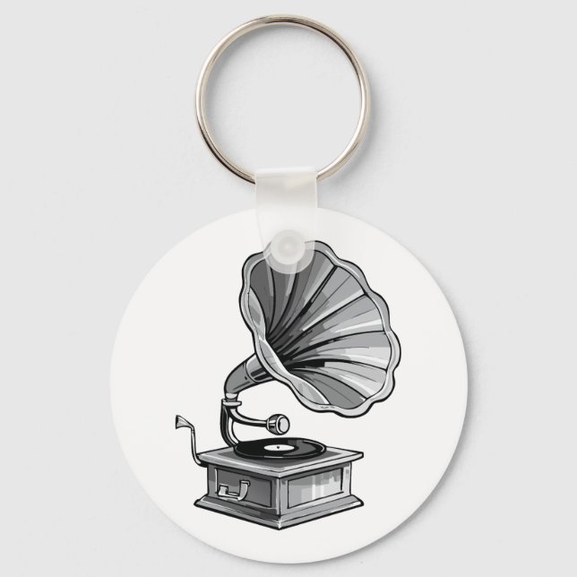 Gramophone Key Ring (Front)