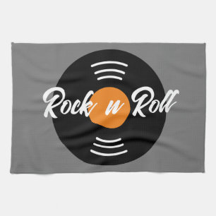 Gramophone music record custom kitchen towel