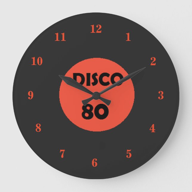 Gramophone Record Clock - Retro Disco Party (Front)