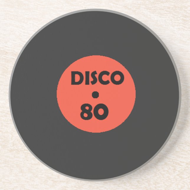 Gramophone Record Coaster - Retro Dance Party (Front)