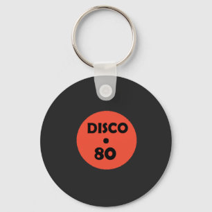 Gramophone Record Fun Keychain - Retro Disco Party