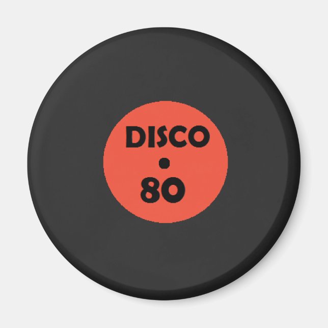 Gramophone Record Fun Magnet - Retro Disco Party (Front)
