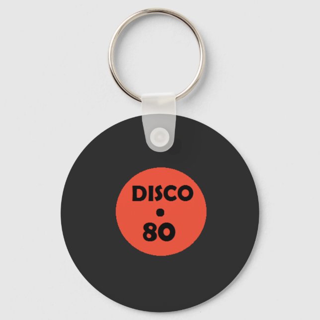 Gramophone Record Keychain - Disco Party (Front)
