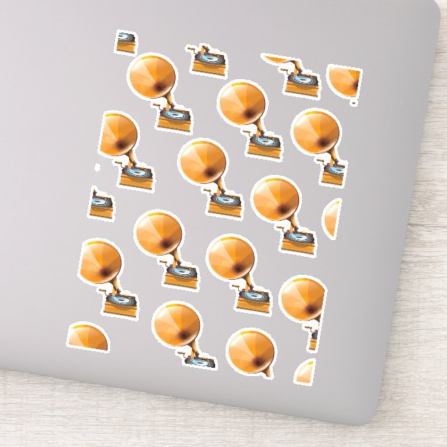 Gramophone Record Pattern. (Detail)