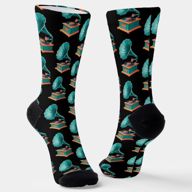 Gramophone Socks (Angled)