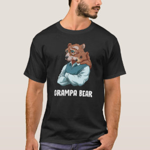 Grampa Bear And Baby Grandfather Granddaughter Gr T-Shirt