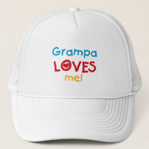 Grampa Loves Me T-shirts and Gifts Trucker Hat