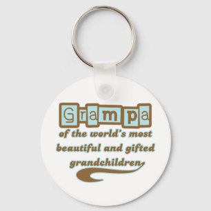 Grampa of Gifted Grandchildren Key Ring
