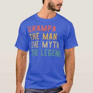 Grampa The Man The Myth The Legend Vintage Retro  T-Shirt