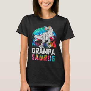 Grampasaurus Rex Dinosaur Grampa Saurus Family Mat T-Shirt
