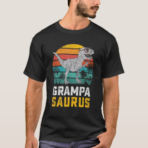 Grampasaurus T Rex Dinosaur Grampa Saurus Family M T-Shirt