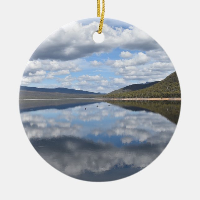 Grampians Reflected Ceramic Tree Decoration (Front)