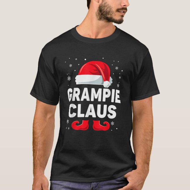 Grampie Claus Christmas Matching Family Group Funn T-Shirt (Front)