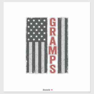 Gramps American Flag Vintage Patriotic Vector_1