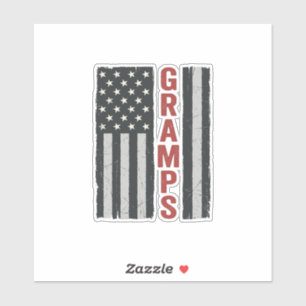 Gramps American Flag Vintage Patriotic Vector_1