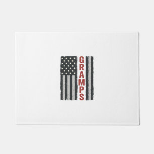 Gramps American Flag Vintage Patriotic Vector_1 Doormat