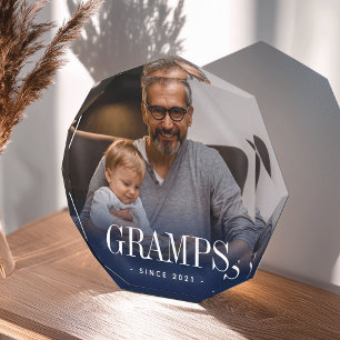 Gramps Grandpa Year Established Photo Block