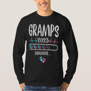 Gramps Loading 2023 Funny Pregnancy Announcement T-Shirt