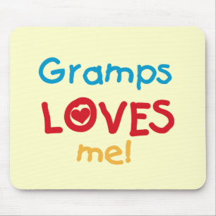 Gramps Loves Me T-shirts and Gifts Mouse Mat